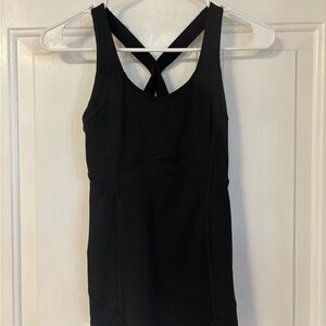 Black Cross-Back Lululemon Tank